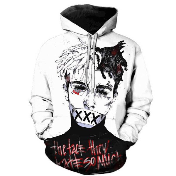 xxxtentacion hoodi style men fashion rapper lil peep 3d print pattern sweatshirts long sve hip hop pullover plus size, Black
xxxtentacion hoodi style men fashion rapper lil peep 3d print pattern sweatshirts long sve hip hop pullover plus size, Black