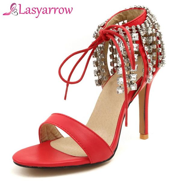 lasyarrow brand shoes woman high heels gladiator sandals women summer crystal tassel lace up open toe ladies sandal, Black
lasyarrow brand shoes woman high heels gladiator sandals women summer crystal tassel lace up open toe ladies sandal, Black