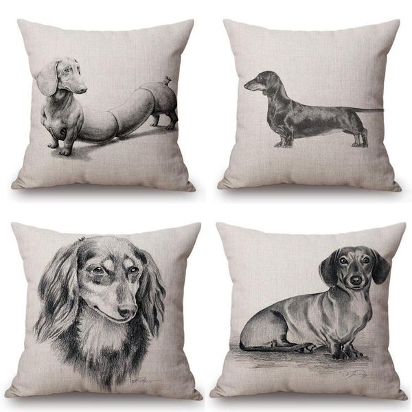 nordic style black white sketch dachshund dog printed cushion cover home decorative sofa car chair throw pillow case cushion/decorative
nordic style black white sketch dachshund dog printed cushion cover home decorative sofa car chair throw pillow case cushion/decorative