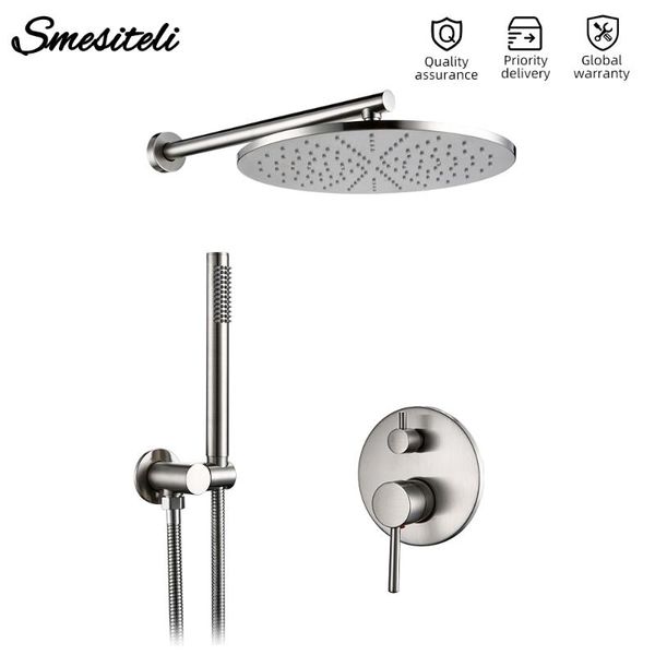 brushed stainless steel brass built installation rain shower head hand sprayer two-function cold mixing bathroom faucet sets
brushed stainless steel brass built installation rain shower head hand sprayer two-function cold mixing bathroom faucet sets