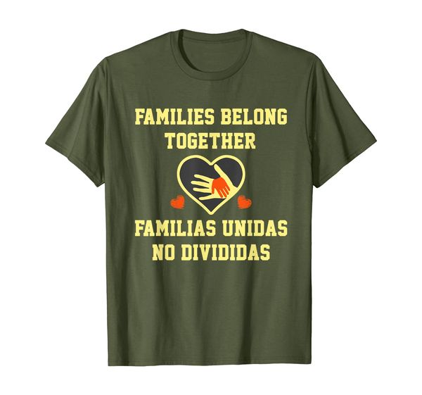 families belong together familias unidas no divididas shirt, White;black
families belong together familias unidas no divididas shirt, White;black