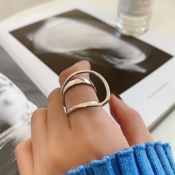 amaiyllis 925 sterling silver double oval ring simple light luxury punk for female bijoux jewelry cluster rings, Golden;silver
amaiyllis 925 sterling silver double oval ring simple light luxury punk for female bijoux jewelry cluster rings, Golden;silver