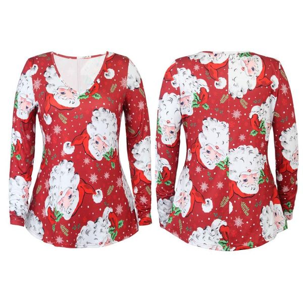 womens christmas elk santa claus printing fashion shirt plus size v neck long sleeve casual shirts female #c women's blouses &, White
womens christmas elk santa claus printing fashion shirt plus size v neck long sleeve casual shirts female #c women's blouses &, White
