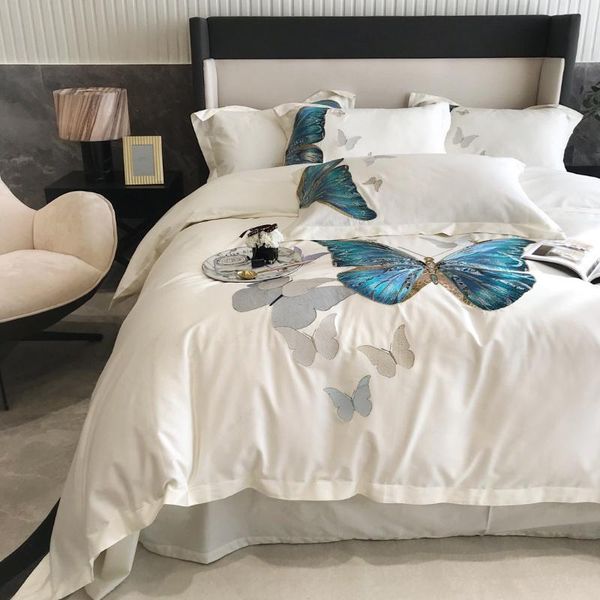 embroidered butterfly princess bedding set luxury bed linen sheet egyptian cotton dovet cover bedclothes sets
embroidered butterfly princess bedding set luxury bed linen sheet egyptian cotton dovet cover bedclothes sets