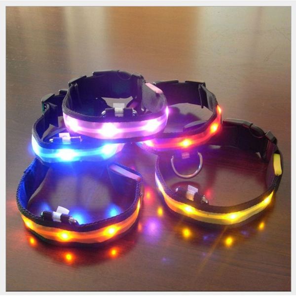 dog collars & leashes nylon led pet collar night safety anti-lost flashing glow supplies 7 colors s m l xl size for dogs
dog collars & leashes nylon led pet collar night safety anti-lost flashing glow supplies 7 colors s m l xl size for dogs