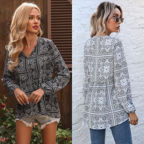 women's blouses & shirts 2021 spring autumn vintage printing v-neck tassel long-sleeved casual shirt women irregular chiffon ladies bla, White
women's blouses & shirts 2021 spring autumn vintage printing v-neck tassel long-sleeved casual shirt women irregular chiffon ladies bla, White