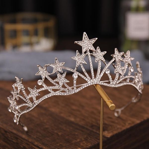 hair clips & barrettes set auger star crowns for women elegant crystal rhinestone tiara wedding accessories, Golden;silver
hair clips & barrettes set auger star crowns for women elegant crystal rhinestone tiara wedding accessories, Golden;silver