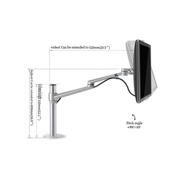 cell phone mounts & holders adjustable aluminium universal bracket tilt and swivel 2 in 1 lapnotebook or monitor mount arm stand
cell phone mounts & holders adjustable aluminium universal bracket tilt and swivel 2 in 1 lapnotebook or monitor mount arm stand