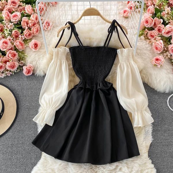 casual dresses pure style black strapless dress for women's autumn small man with a-shaped hepburn, Black;gray
casual dresses pure style black strapless dress for women's autumn small man with a-shaped hepburn, Black;gray
