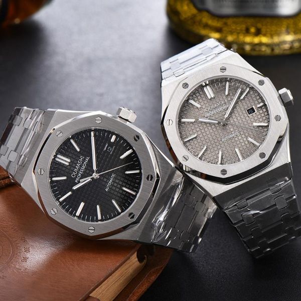 wristwatches oumashi 41mm men's watch miyota 8215 sports automatic black mechanical stainless steel, Slivery;brown
wristwatches oumashi 41mm men's watch miyota 8215 sports automatic black mechanical stainless steel, Slivery;brown