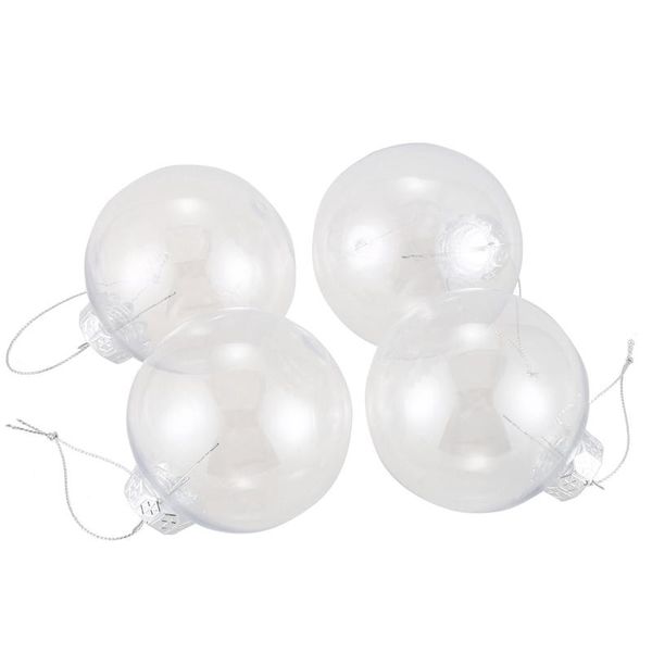 party decoration clear diy baubles shatterproof seamless plastic xmas ball home tree decor gift - 80mm qty:4
party decoration clear diy baubles shatterproof seamless plastic xmas ball home tree decor gift - 80mm qty:4