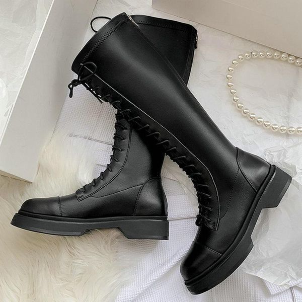 boots shoes woman heels 2021 autumn genuine leather knee side zipper women's, Black
boots shoes woman heels 2021 autumn genuine leather knee side zipper women's, Black
