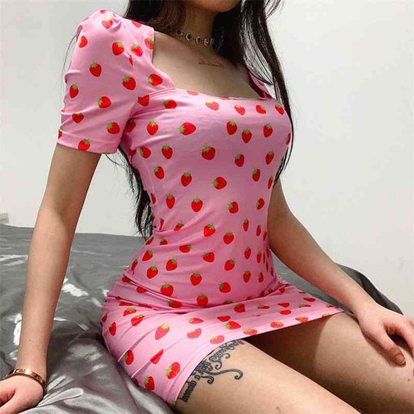 women strawberry dress street fashion butterfly print slim short sleeve bodycon vestidos mini 210419, White
women strawberry dress street fashion butterfly print slim short sleeve bodycon vestidos mini 210419, White