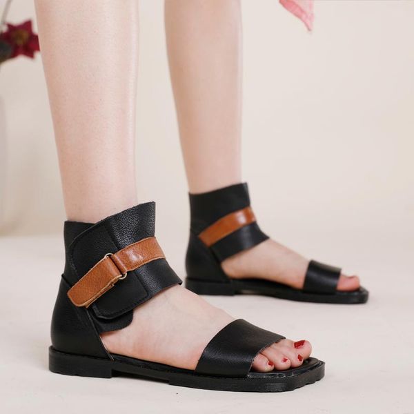 boots vallu original spring and summer 2021 flat sandals female leather retro solid color beach, Black
boots vallu original spring and summer 2021 flat sandals female leather retro solid color beach, Black