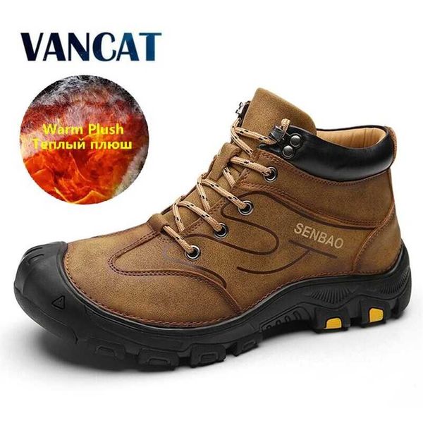 brand winter men's boots warm snow waterproof leather hiking outdoor sneakers work shoes 211106, Black
brand winter men's boots warm snow waterproof leather hiking outdoor sneakers work shoes 211106, Black