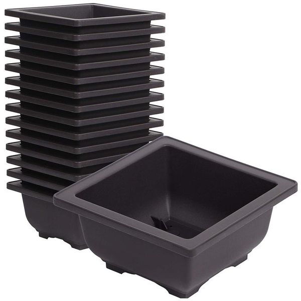 planters & pots 15 pcs 4.7 inch flower pot, square plastic bonsai training succulent pot container, for garden, interior, hom
planters & pots 15 pcs 4.7 inch flower pot, square plastic bonsai training succulent pot container, for garden, interior, hom
