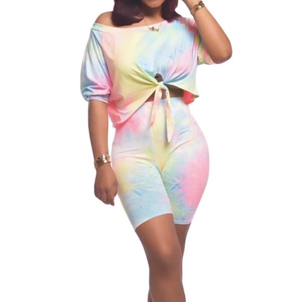 yoga outfits summer women two piece set tie-dye crop shirt high waist shorts pants tracksuit conjunto femenino, White;red
yoga outfits summer women two piece set tie-dye crop shirt high waist shorts pants tracksuit conjunto femenino, White;red