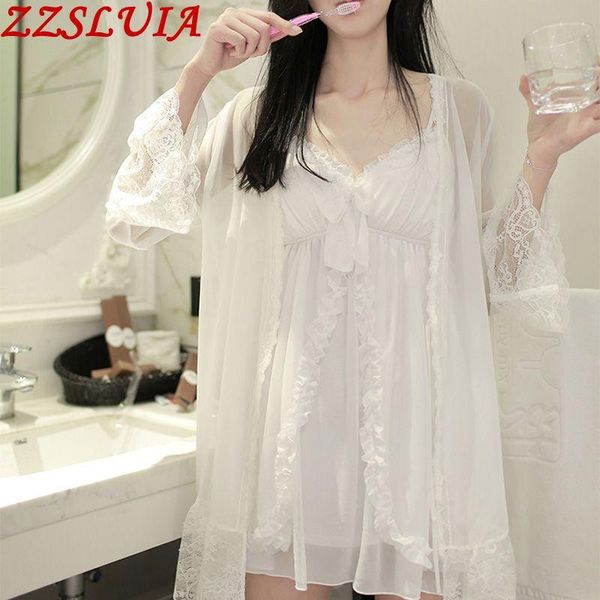retro nightgown suits with chest pad v neck lace ruffles designer sling dress+robes sleepwear set bathrobe homewear women's, Black;red
retro nightgown suits with chest pad v neck lace ruffles designer sling dress+robes sleepwear set bathrobe homewear women's, Black;red