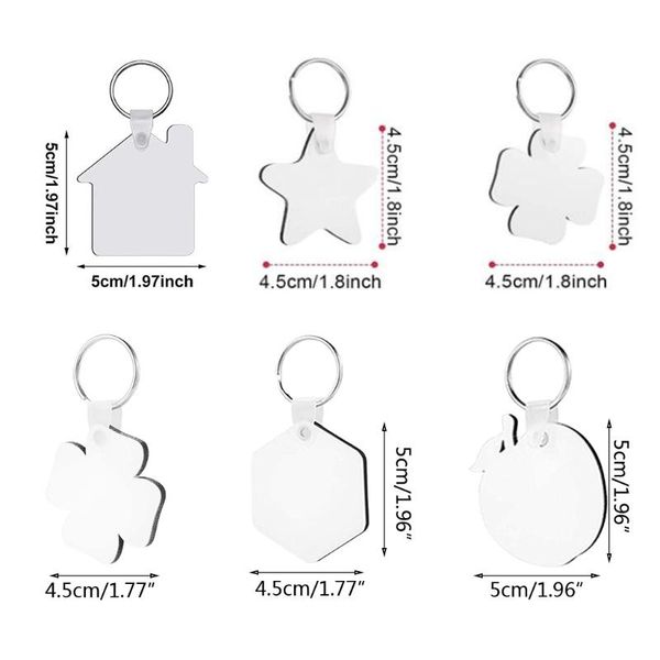 keychains 12 pcs/set sublimation blank heat transfer key chain double-side printed mdf keyrings tags with split rings r7rf, Silver
keychains 12 pcs/set sublimation blank heat transfer key chain double-side printed mdf keyrings tags with split rings r7rf, Silver