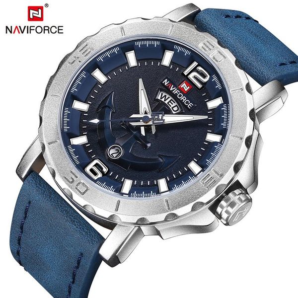 wristwatches naviforce men sport quartz watch waterproof mens watches genuine leather date week clock relogio masculino 202, Slivery;brown
wristwatches naviforce men sport quartz watch waterproof mens watches genuine leather date week clock relogio masculino 202, Slivery;brown