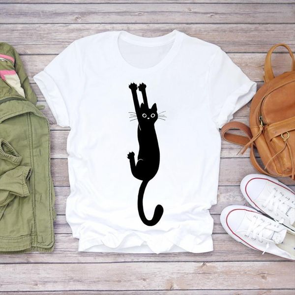 cartoon kawaii camisas mujer cat women animal 90s print womens graphic shirt ladies female, White
cartoon kawaii camisas mujer cat women animal 90s print womens graphic shirt ladies female, White