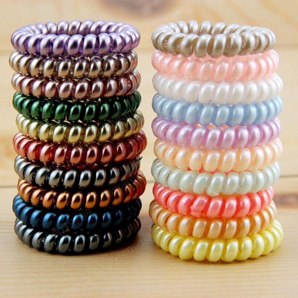 no trace telephone line hair ropes girls colorful elastic hairbands women ponytail holder tie gum headdress accessories, Slivery;white
no trace telephone line hair ropes girls colorful elastic hairbands women ponytail holder tie gum headdress accessories, Slivery;white
