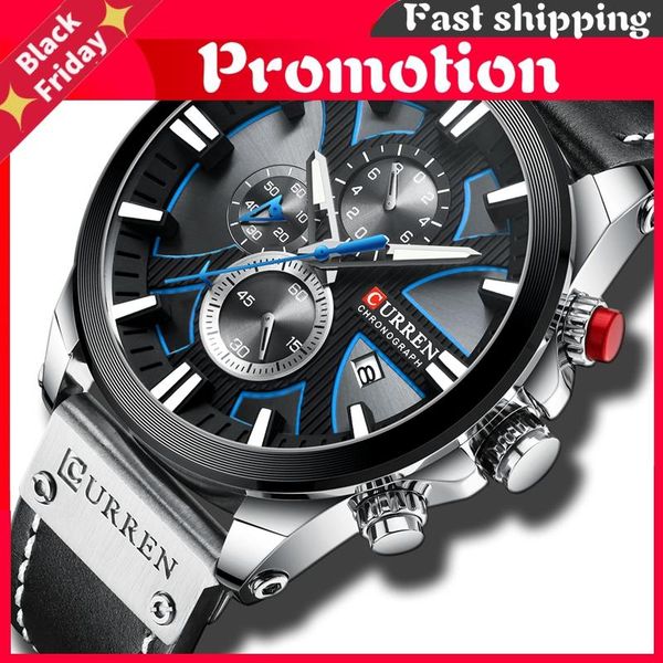 wristwatches 2021 watch chronograph sport mens watches quartz clock leather male wristwatch relogio masculino fashion gift for men, Slivery;brown
wristwatches 2021 watch chronograph sport mens watches quartz clock leather male wristwatch relogio masculino fashion gift for men, Slivery;brown