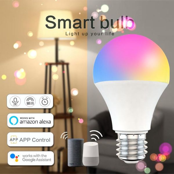 smart home control 110/220v 15w wifi light bulb e27 b22 dimmable rgb cct lamp voice work with alexa google garden accessories
smart home control 110/220v 15w wifi light bulb e27 b22 dimmable rgb cct lamp voice work with alexa google garden accessories