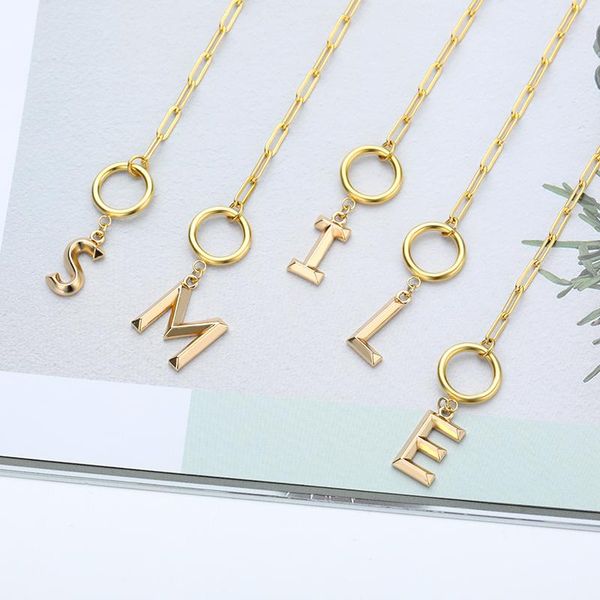 chains toggle clasp letter initial necklace for women capital alphabet pendant necklaces ot buckle pin chain stainless steel jewelry, Silver
chains toggle clasp letter initial necklace for women capital alphabet pendant necklaces ot buckle pin chain stainless steel jewelry, Silver