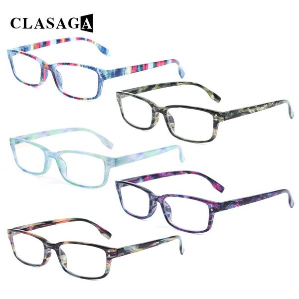 sunglasses 5 pack spring hinge reading glasses simple rectangular frame men and women comfortable light hd reader eyeglasses, White;black
sunglasses 5 pack spring hinge reading glasses simple rectangular frame men and women comfortable light hd reader eyeglasses, White;black