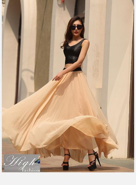 skirts customize 3xs-8xl women summer chiffon floor length big hem solid beach skirt ladies fresh casual shin elastic waistband, Black
skirts customize 3xs-8xl women summer chiffon floor length big hem solid beach skirt ladies fresh casual shin elastic waistband, Black