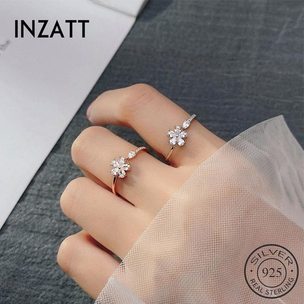 inzareal 925 sterling silver zircon flower adjustable ring for fashion women wedding fine jewelry cute accessories plant gift cluster rings, Golden;silver
inzareal 925 sterling silver zircon flower adjustable ring for fashion women wedding fine jewelry cute accessories plant gift cluster rings, Golden;silver