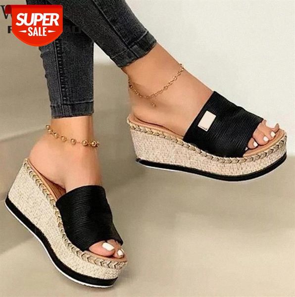 summer women wedge slippers platform flip flops soft comfortable 2020 new casual shoes outdoor beach sandals ladies slides #5l7v, Black
summer women wedge slippers platform flip flops soft comfortable 2020 new casual shoes outdoor beach sandals ladies slides #5l7v, Black