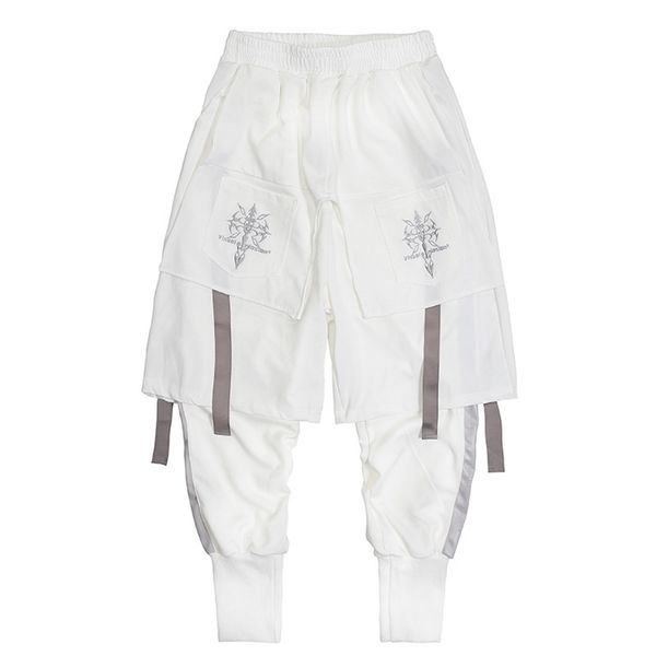 techwear double layer tactical ribbons cargo pants men harajuku embroidery joggers trousers hip hop function casual streetwear 210715, Black
techwear double layer tactical ribbons cargo pants men harajuku embroidery joggers trousers hip hop function casual streetwear 210715, Black
