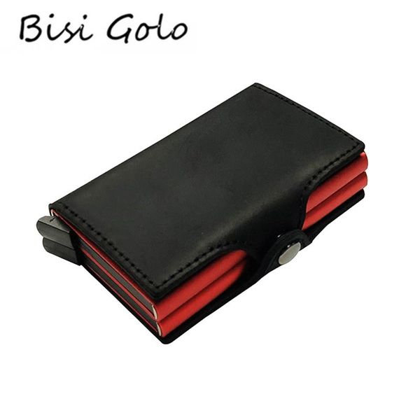 card holders bisi goro business rfid holder women men genuine leather metal wallet case id automatic credit, Brown;gray
card holders bisi goro business rfid holder women men genuine leather metal wallet case id automatic credit, Brown;gray