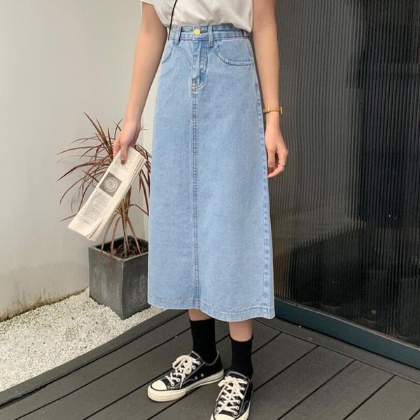 retro long denim skirts for girls women high waist button pockets split jeans plus size mid woman w208, Black
retro long denim skirts for girls women high waist button pockets split jeans plus size mid woman w208, Black