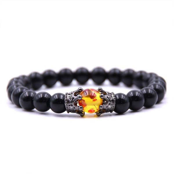 trendy bright black 8mm stone bracelet pave cz 4 color double crown bracelets for men&women charm creative jewelry beaded, strands
trendy bright black 8mm stone bracelet pave cz 4 color double crown bracelets for men&women charm creative jewelry beaded, strands