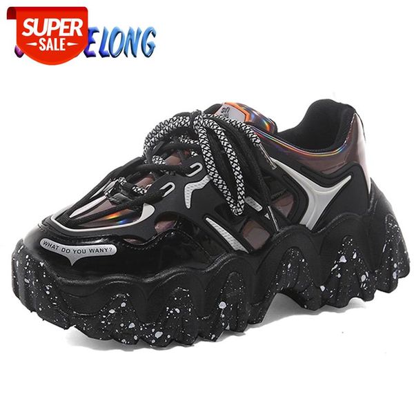 fashion women's platform sneakers outdoor women laser upper casual shoes footweara zapatillas de deporte mujer #oa9u, Black
fashion women's platform sneakers outdoor women laser upper casual shoes footweara zapatillas de deporte mujer #oa9u, Black