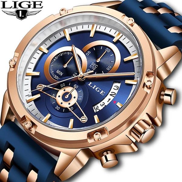 wristwatches lige classic black mens watches watch for man military silicone waterproof quartz clock relogio masculino, Slivery;brown
wristwatches lige classic black mens watches watch for man military silicone waterproof quartz clock relogio masculino, Slivery;brown
