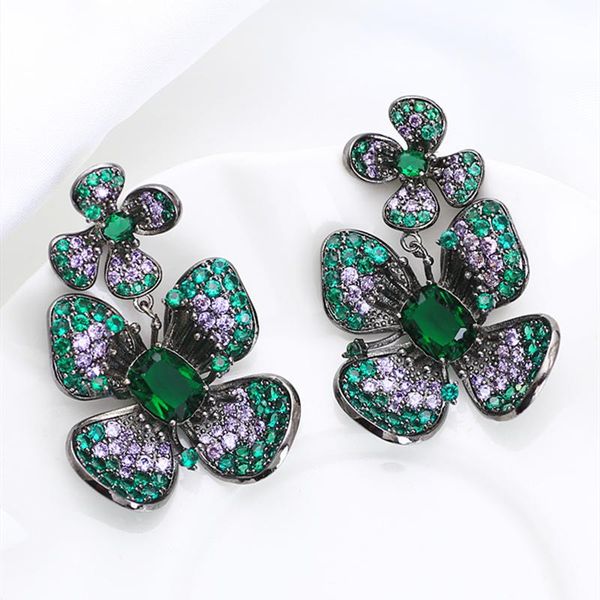 dangle & chandelier luxury flower design cubic zirconia earrings women fashion wedding banquet drop brass jewelry, Silver
dangle & chandelier luxury flower design cubic zirconia earrings women fashion wedding banquet drop brass jewelry, Silver