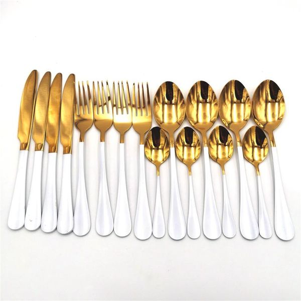 18/10 stainless steel tableware cutlery set white gold spoon forks knives spoons kitchen dinnerware set16pcs sets
18/10 stainless steel tableware cutlery set white gold spoon forks knives spoons kitchen dinnerware set16pcs sets