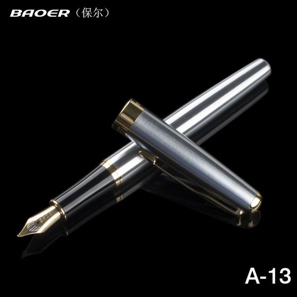 elite fountain ink pen, gold arrow clip metal steel polished barrel, medium tip, baoer 388 office signature school student a6298 pens
elite fountain ink pen, gold arrow clip metal steel polished barrel, medium tip, baoer 388 office signature school student a6298 pens