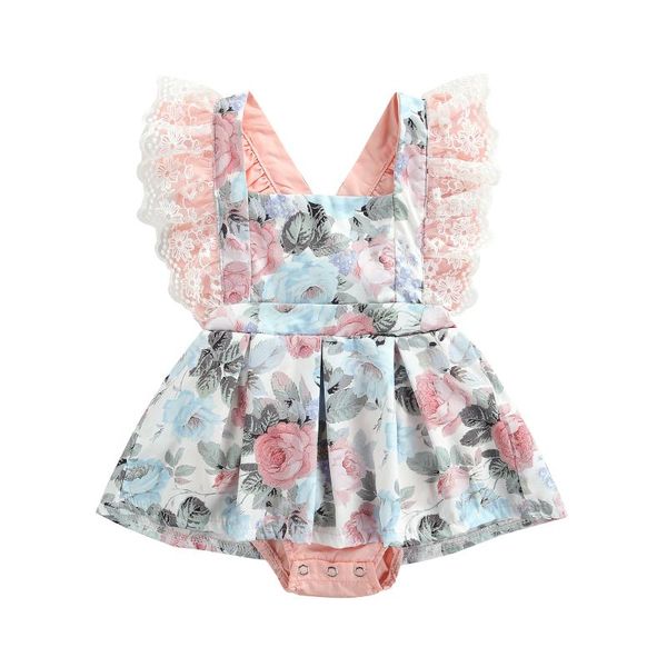 rompers citgeesummer 0-24m infant baby girls sweet bodysuits floral printed ruffles lace short sleeve backless jumpsuits clothes, Blue
rompers citgeesummer 0-24m infant baby girls sweet bodysuits floral printed ruffles lace short sleeve backless jumpsuits clothes, Blue