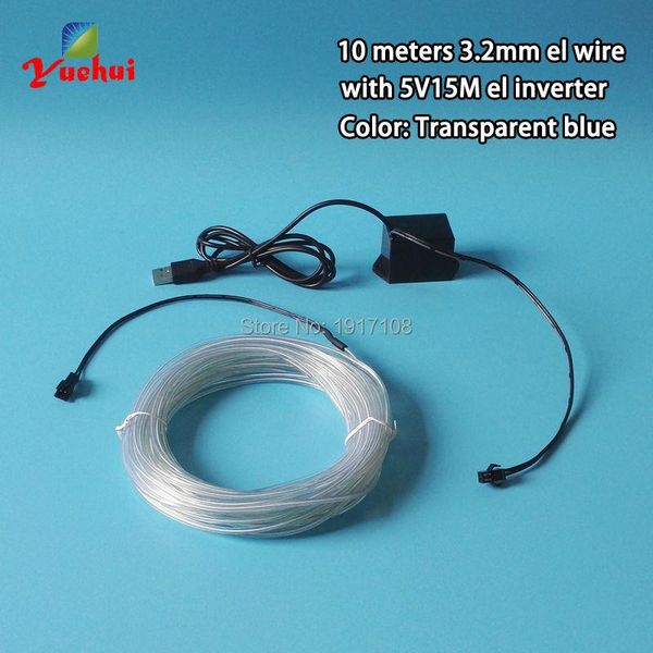 party decoration 10 color 3.2mm 10meter flexible el wire rope cable strip car toys/craft decorative neon glow light tube by dc5v usb driver
party decoration 10 color 3.2mm 10meter flexible el wire rope cable strip car toys/craft decorative neon glow light tube by dc5v usb driver