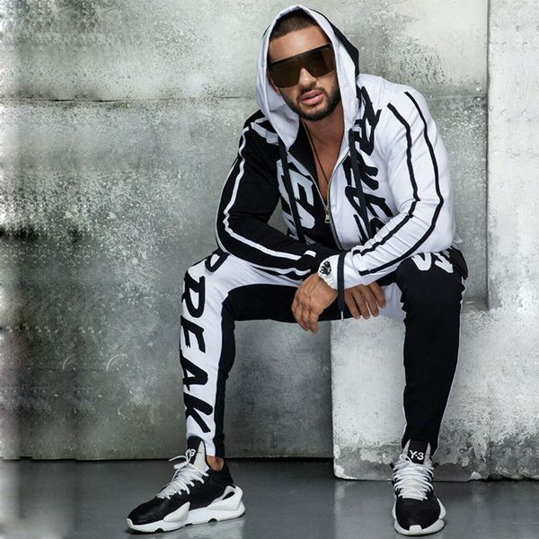 men's tracksuits tracksuit men casual outfits letter printing hooded and sweatpants 2 piece set streetwear jogger suits for mens sport, Gray
men's tracksuits tracksuit men casual outfits letter printing hooded and sweatpants 2 piece set streetwear jogger suits for mens sport, Gray