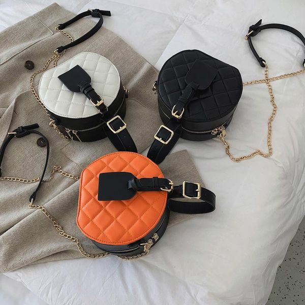 shoulder bags european and american fashion trend rhombic chain small round bag messenger
shoulder bags european and american fashion trend rhombic chain small round bag messenger