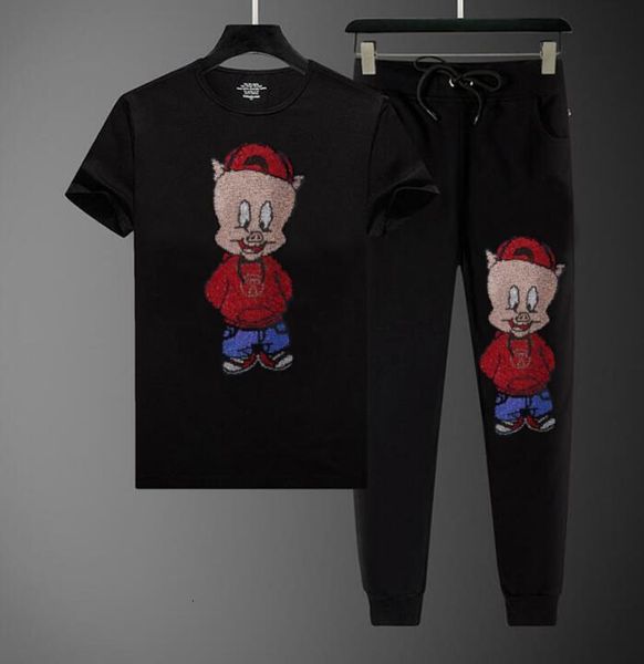 men's tracksuits the transport of the drop male drilling fashions casual luxury suits short training man streetwear, Gray
men's tracksuits the transport of the drop male drilling fashions casual luxury suits short training man streetwear, Gray