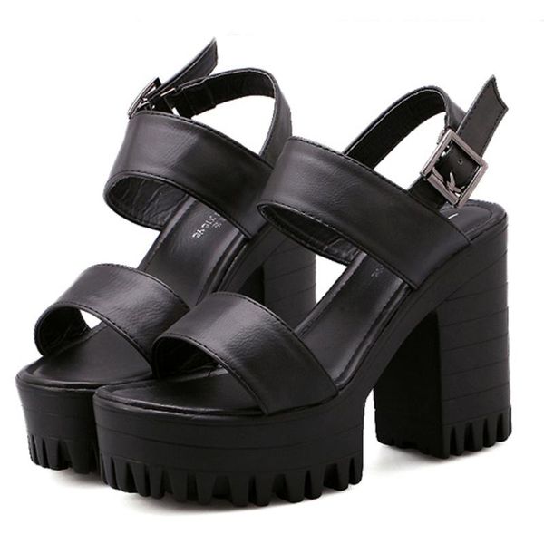 dress shoes 2021 brand gothic style leisure platform block high heels summer sandals black white woman
dress shoes 2021 brand gothic style leisure platform block high heels summer sandals black white woman