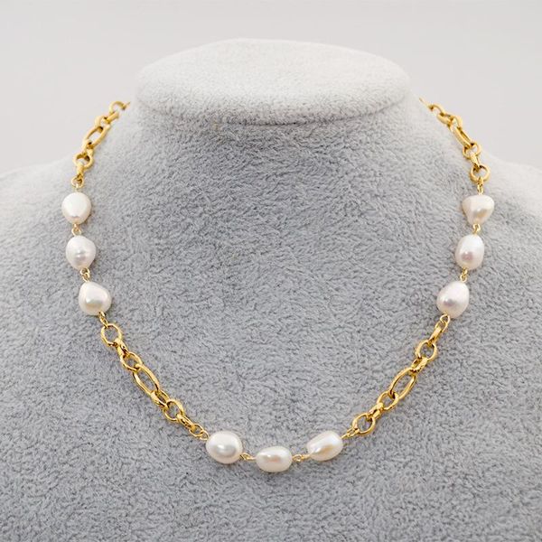 chains 100% natural pearl necklace for women 14kgf chain necklaces collier femme fine jewelry 31cm, Silver
chains 100% natural pearl necklace for women 14kgf chain necklaces collier femme fine jewelry 31cm, Silver