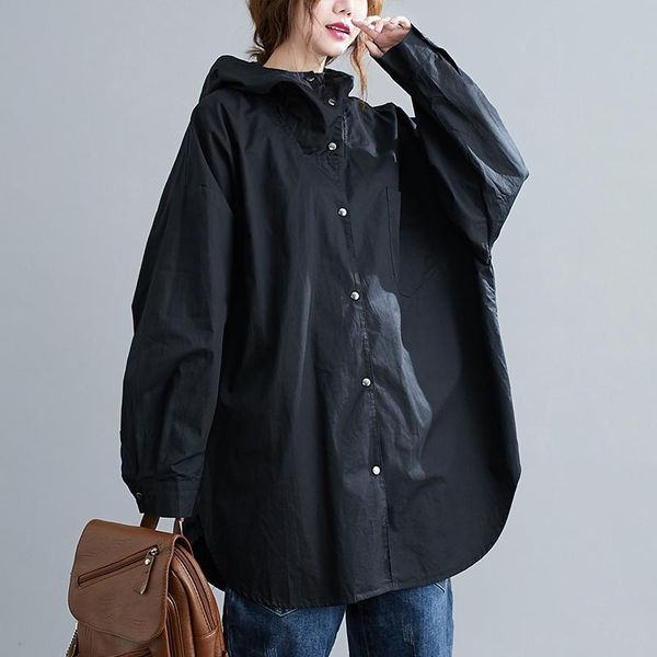 women's jackets oversize women fall 2021 solid color hooded long sleeve cardigan coats jacket clothing, Black;brown
women's jackets oversize women fall 2021 solid color hooded long sleeve cardigan coats jacket clothing, Black;brown